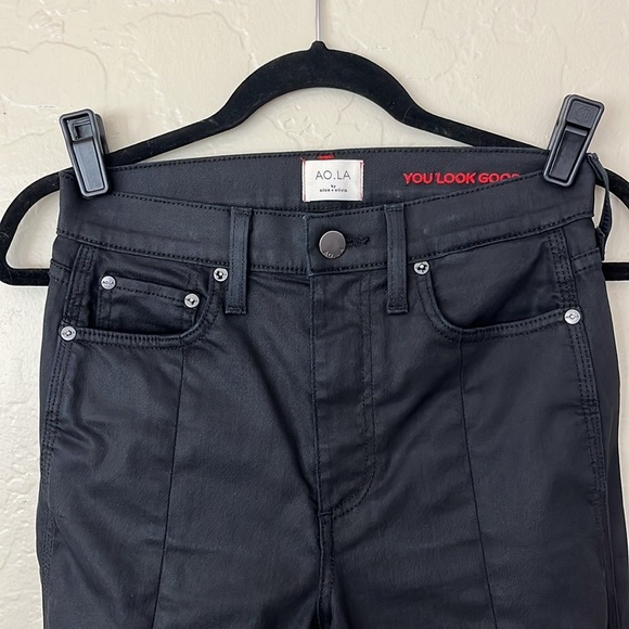 AO.LA by Alice+Olivia Good Highrise Skinny Front Slit Jeans -Cosmos - Size 27 - Picture 4 of 12